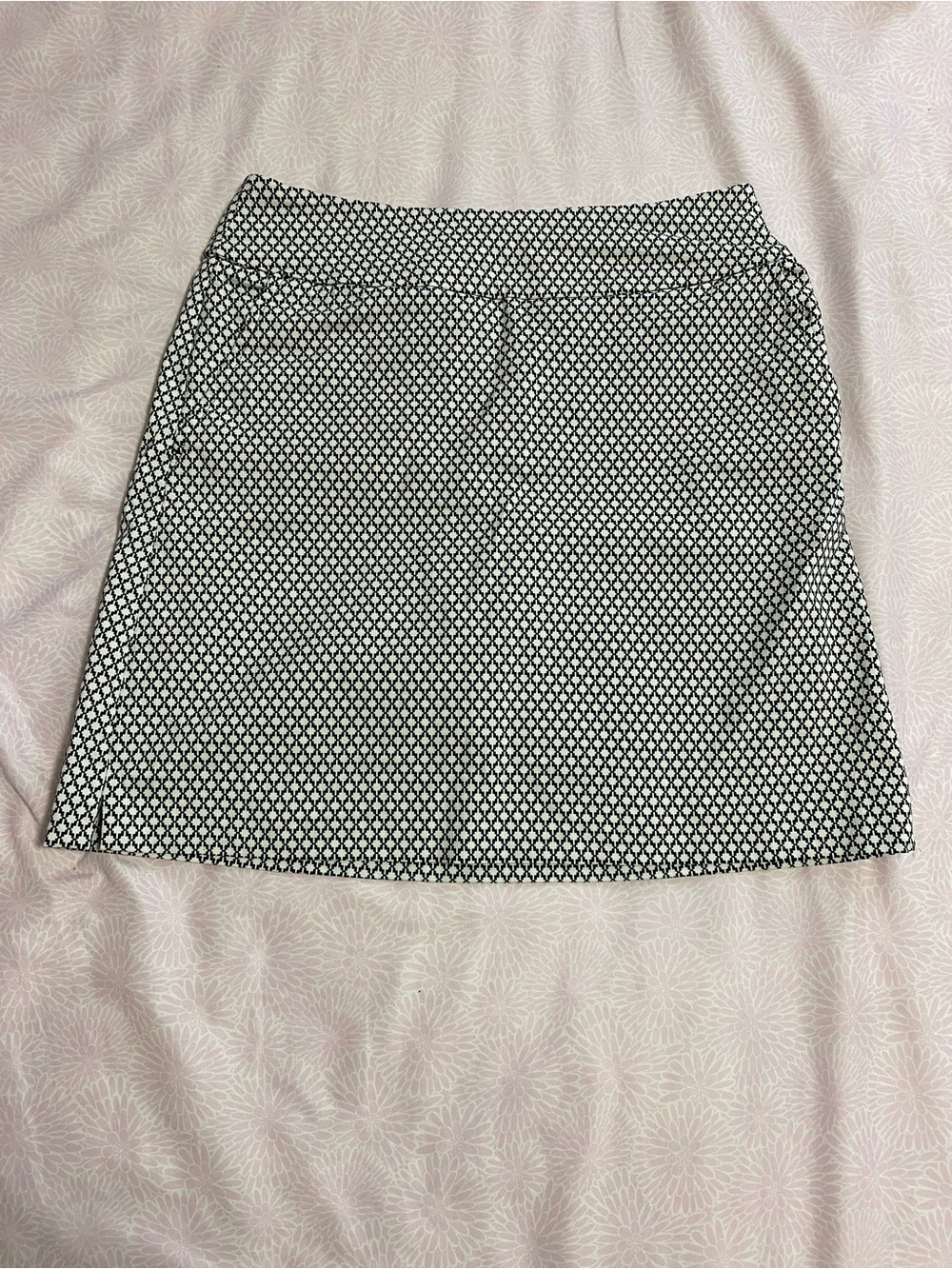 Patterned Black Mini Skirt - Modern Women's A-Line